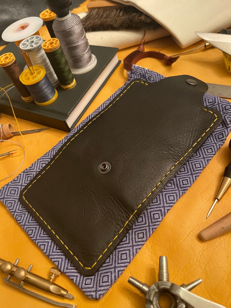 Trifold Leather Sewing Kit Etsy