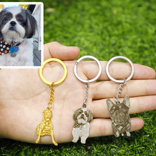 Dog Memorial Keyring Etsy