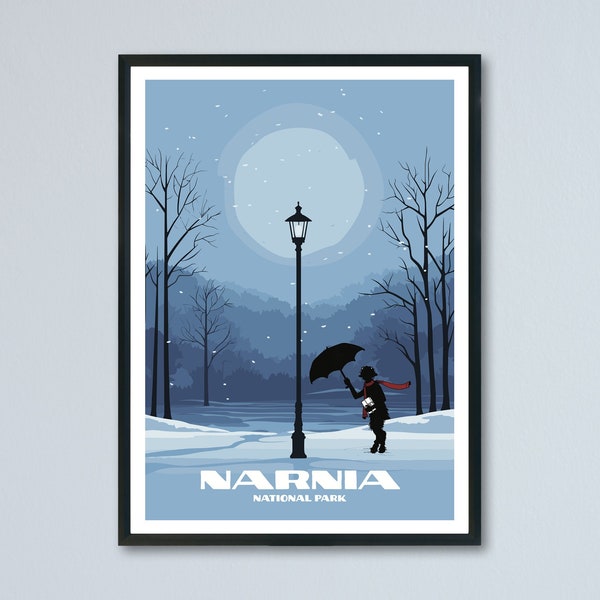 Narnia Minimalist National Park Poster Digital Download Home Decor - C.S. Lewis Print