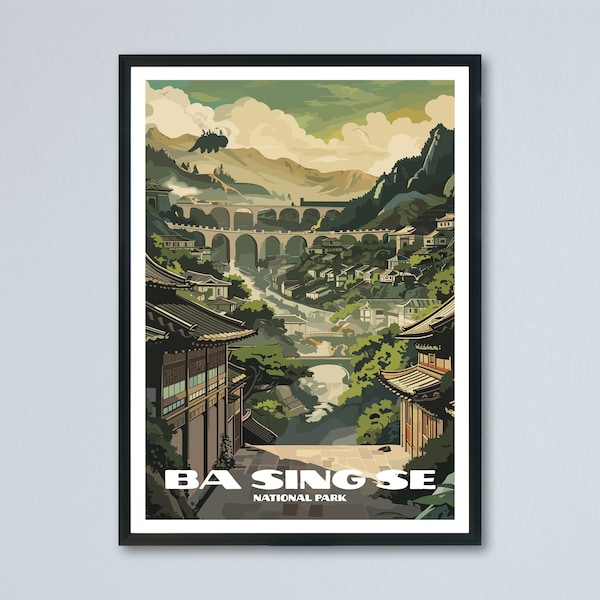 Ba Sing Se Minimalist National Park Poster Digital Download Home Decor - Avatar The Last Airbender Print