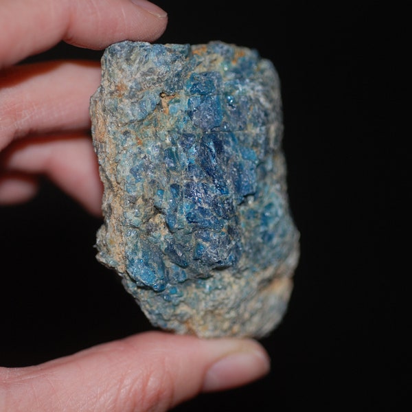 Blue apatite "candy" chunk. RAW apatite, Gemmy, crystals, raw chunks, blue apatite tumbles