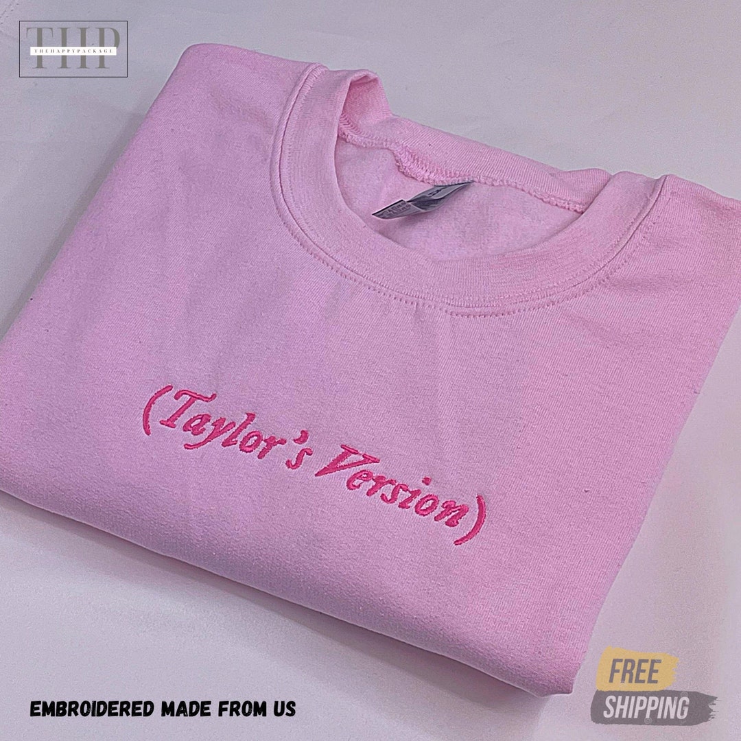 Custom Taylor's Version Embroidered Crewneck Sweatshirt - Etsy
