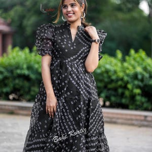 bandhani dress design Kurti Designs Bandhani Dress Stitching Patterns Unveiling The Latest Cotton Bandhani Dress Designs On Libas