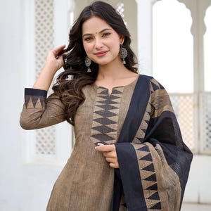 mangalagiri cotton readymade dresses Aranya Mangalagiri Cotton Kurti Set