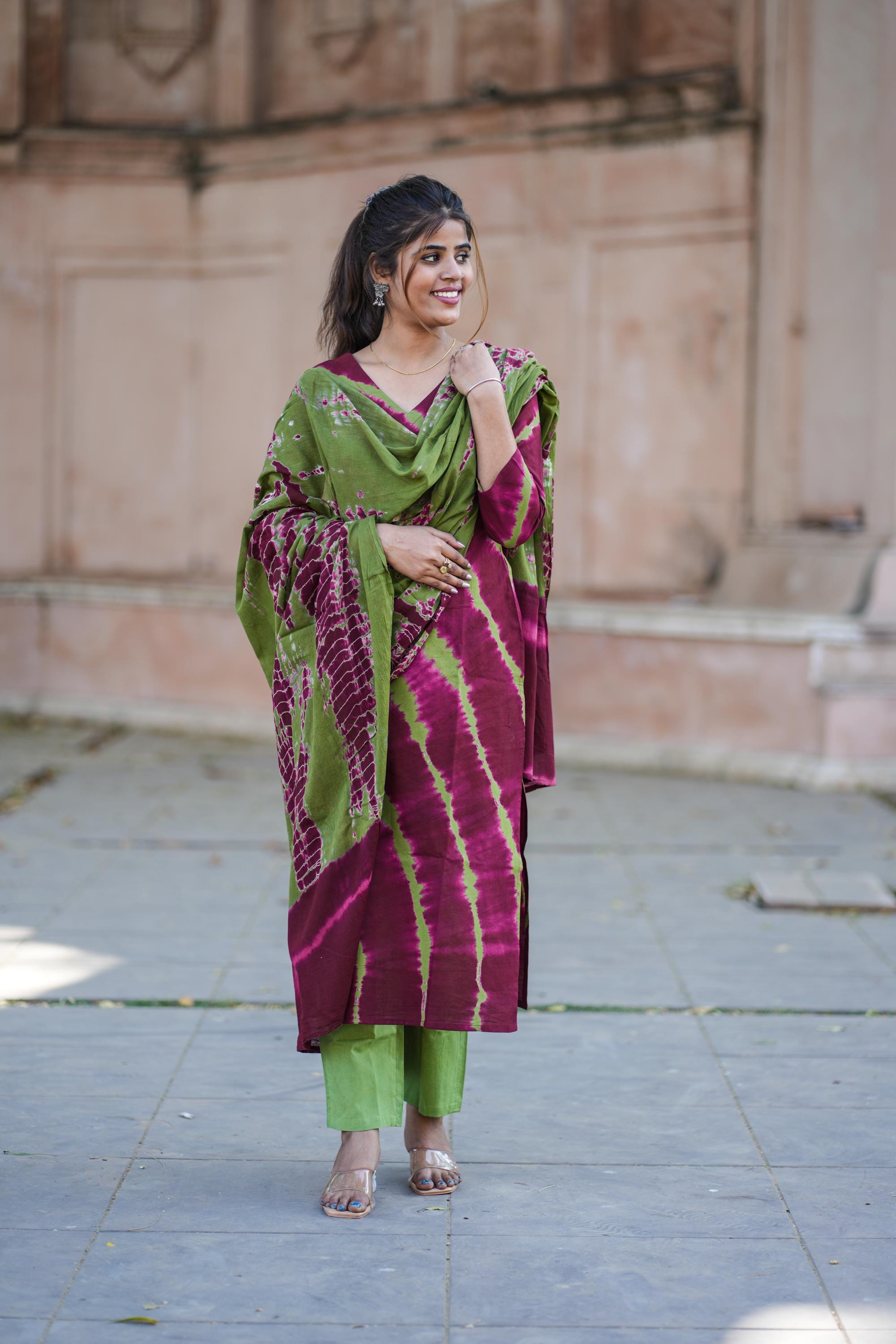 tie dye salwar suits
