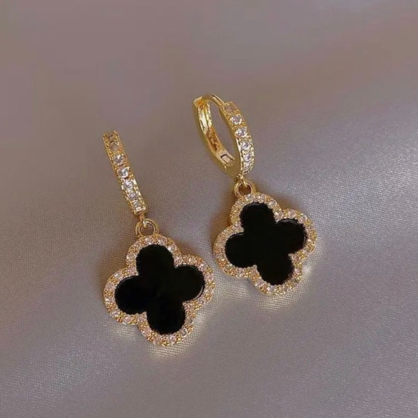 Fashion Earrings - Four leaf clover earrings - gifts for her
