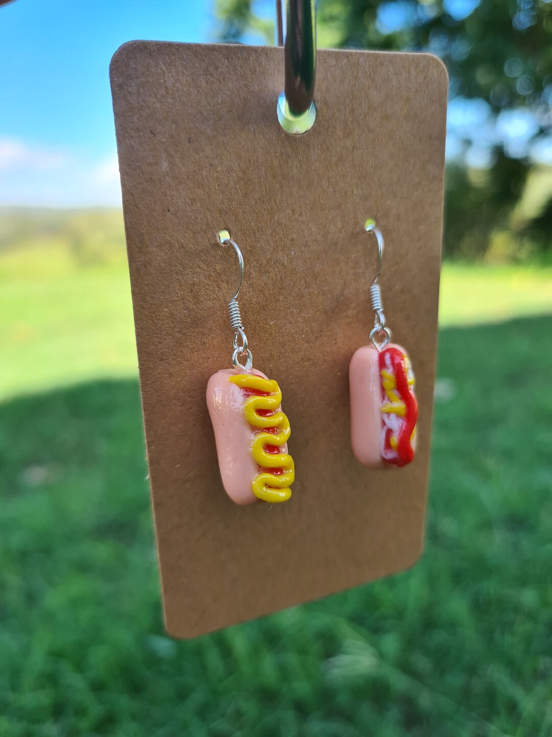 Hot Dog Earrings Etsy