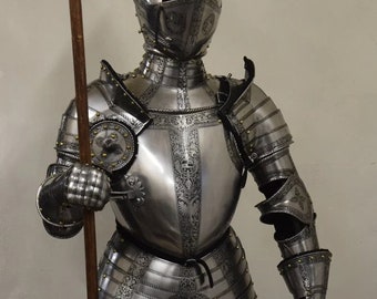 Medieval Europian Style Full Battle Armor Suit HMB Battle Armor Knight Close Armor Suit Fully Fighting Armor