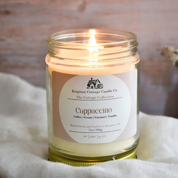 Cappuccino Candle Etsy