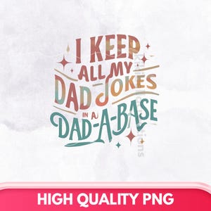Dad Jokes Png, Sublimation Design, Dad Jokes Text Png, Retro Png, Trendy Png, T-Shirt Design, Instant Digital Download Png