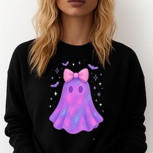Schillernder Geist Png, Sublimationsdesign, Kokette Halloween Png, Retro Png, trendige Png, T-Shirt-Design, sofortiger digitaler Download Png