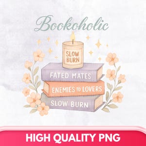 Book Lover Png, Sublimation Design, Cute Books With Text Png, Retro Png, Trendy Png, T-Shirt Design, Instant Digital Download Png