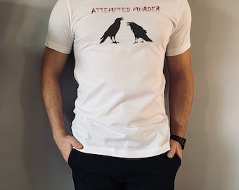 Attempted Murder Crow Shirt, Funny Science Student Gift