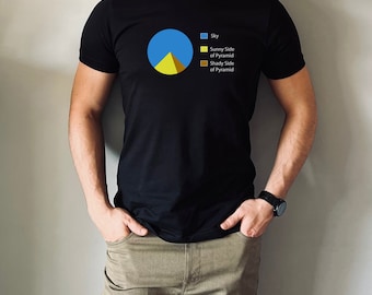 Pyramid Pie Chart T-Shirt: Funny Math Shirt and Gift