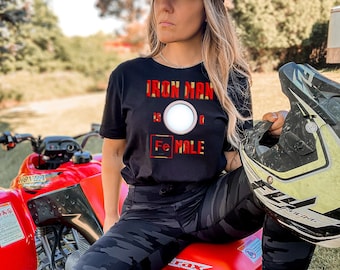 Iron Man is a Female T-Shirt: Funny Chemistry Shirt and Gift