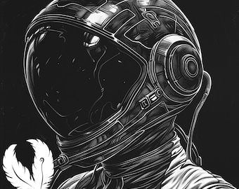 file png astronauta per incisione laser su ardesia, file glowforge fantascientifico, lightburn png, disegno sottobicchiere in ardesia, per router cnc, laser ardesia png