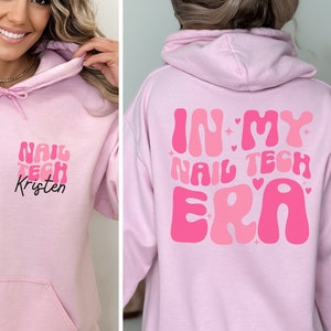 Camiseta de tecnología de uñas personalizada, Sudadera de técnico de uñas, En mi era de tecnología de uñas, Regalo para técnico de uñas, Graduado de tecnología de uñas, Regalos para artistas de uñas
