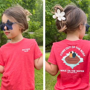 Christian Shirt For Kids, Church Graphic Shirt, Bible Verse T-shirt, Jesus Follower Shirt, Jesus Tee Youth Baptism Gift for Fisher T Shirt