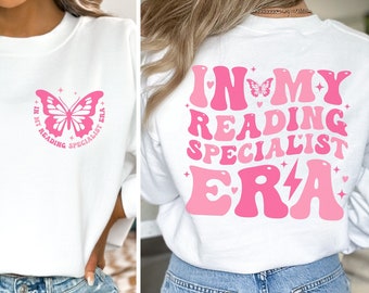 Sudadera especialista en lectura, regalo de maestro de primaria para camiseta de entrenador de alfabetización, regalos de lectura de maestros de recursos para camisas de equipo de maestros