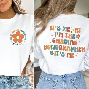 Personalisierte Herz Sonograph Shirt, benutzerdefinierte Herz Sonographie Sweatshirt, Shirt, Ultraschall Technologe Geschenk für Radiologen Tech Shirt