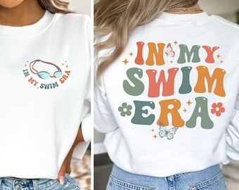 Felpa In My Swim Era, Maglietta da nuoto, Regalo per nuotatore, Regalo di nuoto, Allenatore di nuoto, Maglione da nuoto retrò, Pullover della squadra di nuoto, Mamma che nuota
