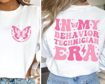Sudadera de tecnología de comportamiento, en mi camisa de la era del técnico de comportamiento, regalos de técnico de comportamiento para sudadera con capucha RBT, camiseta de terapeuta Aba, analista de comportamiento