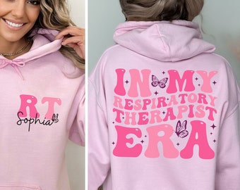 In My Respiratory Therapy Era Sweatshirt, Respiratory Nurse Gift, Custom RT Shirt, Lung Therapist Shirt, RT Student Gift, Therapist T-shirt