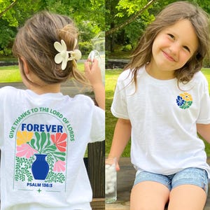 Comfort Colors Kids Christian T-Shirt, Bible Verse T-Shirt, Retro Christian Kids Christian Sweatshirt for Girl Youth Children Worship Tshirt