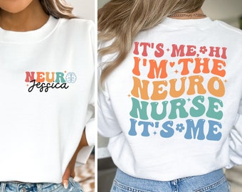 Camisa de enfermeira neuro, moletom de enfermeira neuro, camisa de anatomia, camiseta de neurologia, enfermeira de neuro Icu, presente para enfermeira neuro, traua neuro, camisa de cérebro