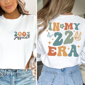 Personalisiertes 22. Geburtstagsgeschenk, 22. Geburtstag Shirt, In meinem 22 Ära T-Shirt, Geburtstagsparty Shirt, Geburtstagskind Shirt, Geburtstagsgeschenk, Unisex