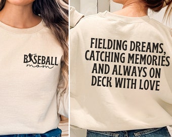 Baseball Mom Shirt, Game Day Sweatshirt, Mama Baseball Sweatshirt, Baseball Shirt for Women, Gift for Mom, Family Baseball Tee, Sports Mom