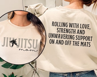 Jiu Jitsu Mom Shirt, Jiu-Jitsu Mom Sweatshirt, Brazilian Jiu Jitsu Mom Tshirt, Gift for Mom, BJJ Mom Gift, Proud Martial Arts Mom, Sport Mom