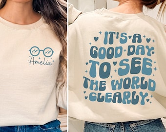 Personalized Optometrist Sweatshirt, Optometry Shirt, Vision Assistant Sweater, Ophthalmologist Gift Tee, Optometry Student Graduation Gift