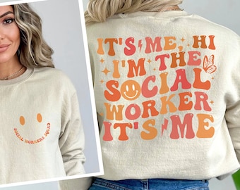 Camisa de trabajador social, camiseta de trabajador social escolar, regalo de trabajador social, camisa de maestro, mes de trabajo social, regreso a la escuela, terapeuta consejero