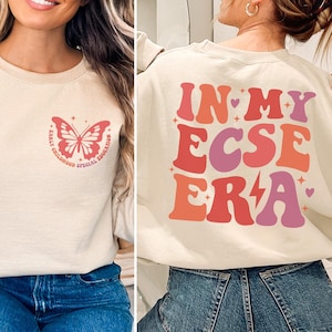 ECSE 教師用スウェットシャツ、In My ECSE Era シャツ、保育士向け幼児特別教育ギフト T シャツ、幼児教育者へのギフト