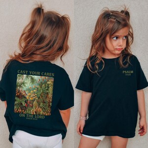 Boho Flower Girls Christian Shirt Kids Jesus Tee, Comfort Colors Kids Christian Shirts, Bible Verse T-Shirt, Jesus T-Shirt