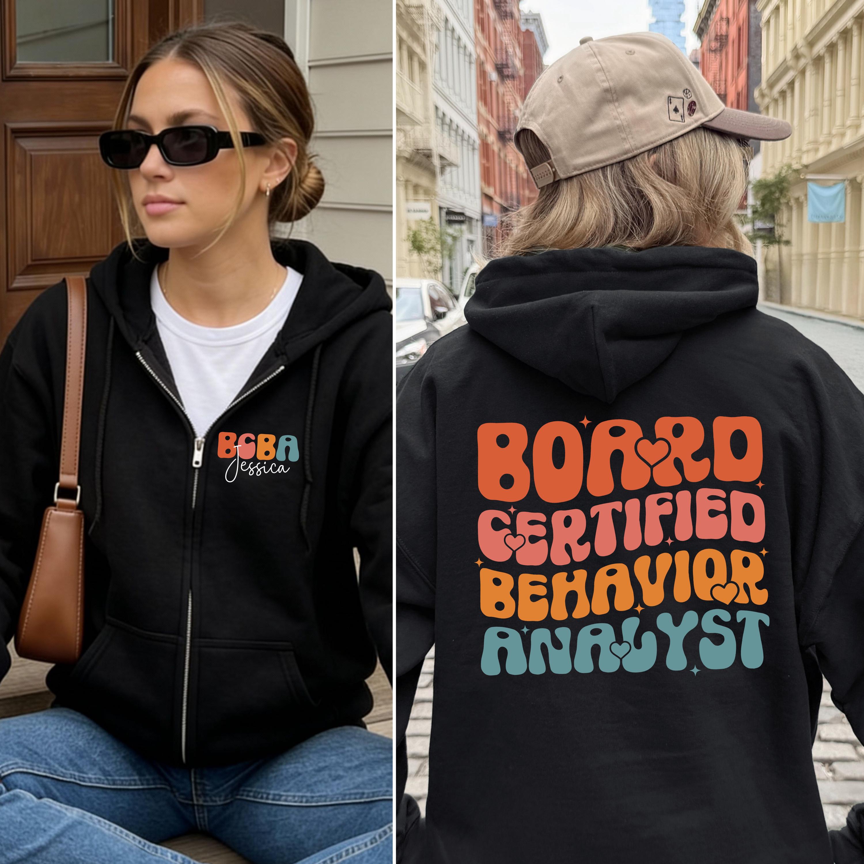 BCBA Zip Hoodie – Board Certified Behavior Analyst Hoodie, ABA