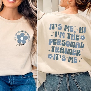 Personalized Personal Trainer Shirt, Custom Personal Trainer Sweatshirt, Personal Trainer Gift for Coach Hoodie, PT Gift for Sport Trainer