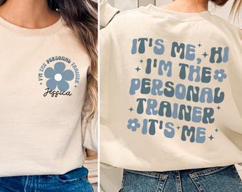 Personalized Personal Trainer Shirt, Custom Personal Trainer Sweatshirt, Personal Trainer Gift for Coach Hoodie, PT Gift for Sport Trainer