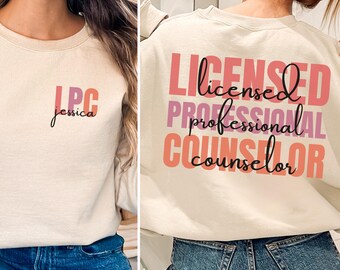 Maglietta personalizzata per consulente professionale autorizzato, felpa "In My LPC Era", maglione per ufficio di consulenza, consulente scolastico, regalo di laurea