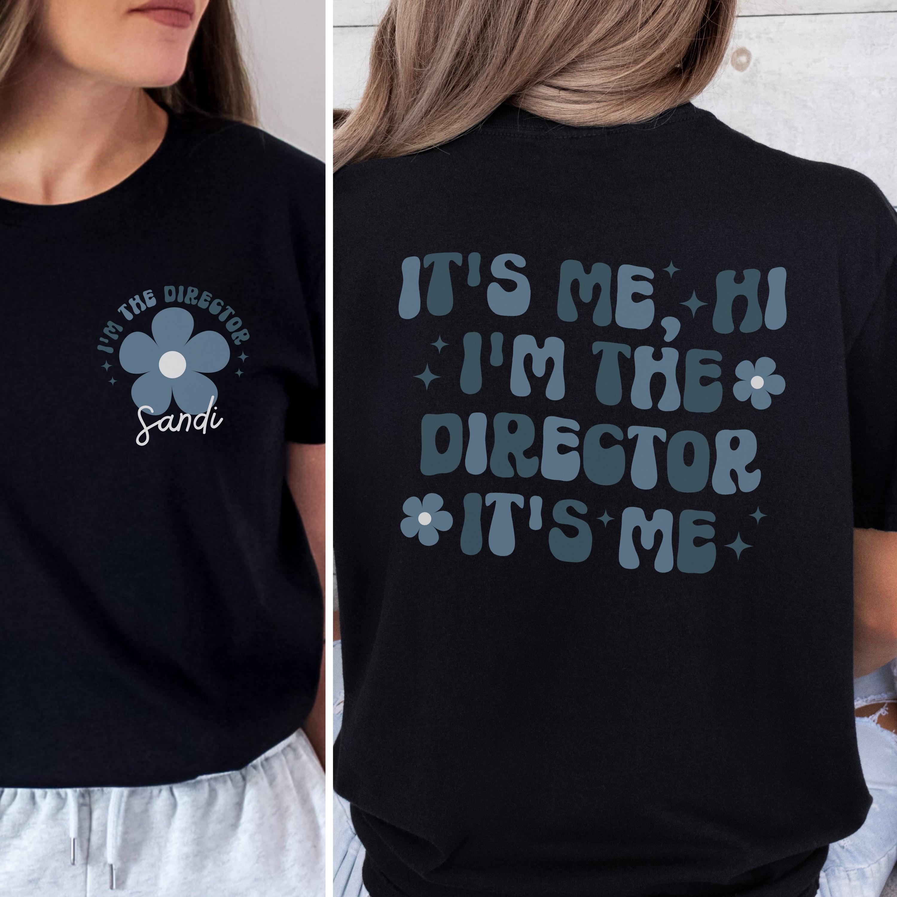 Merch Director Background Personalized Director Shirt, Custom Director Teacher Sweatshirt ...