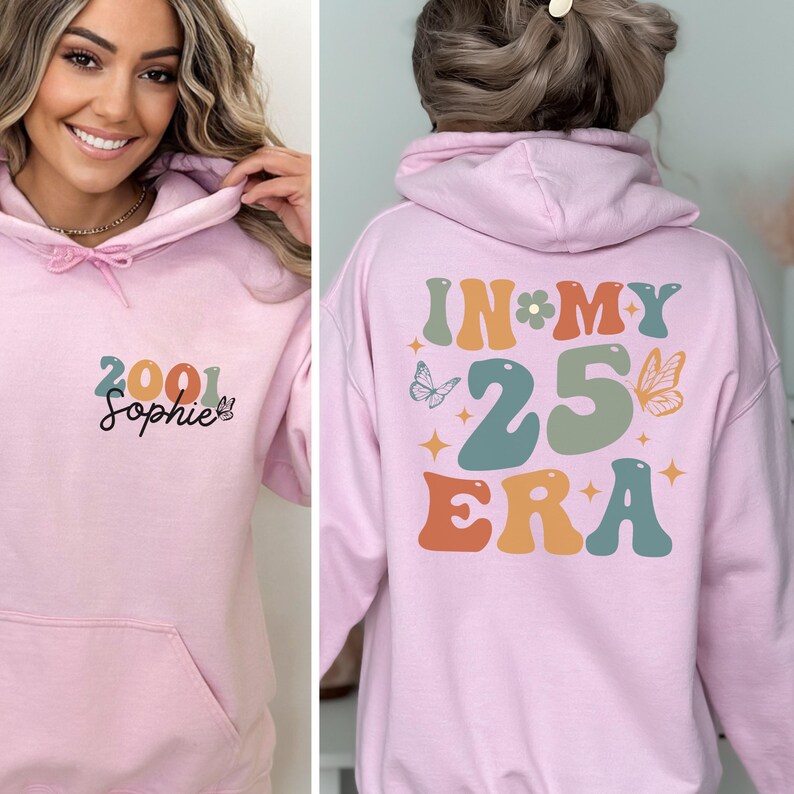 Personalized 25th Birthday Shirt, In My 25 Era Sweatshirt, 25 Birthday T-Shirt, 25th Birthday Gift For Her, Funny Birthday Shirt, Unisex Tee image 3