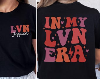 Personalized LVN Nurse Shirt, Custom LVN Nurse Sweatshirt, Licensed Vocational Nurse Gift for LVN Nurse Hoodie, Nurse Appreciation Gift