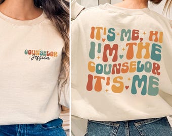 Personalized Counselor Shirt, Custom School Counselor Sweatshirt, Funny Counselor Shirts for School Counselor Hoodie, Guidance Counselor Tee