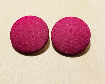 Oversized Button Earrings