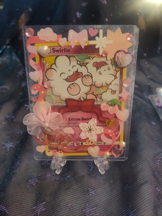 Decorated Pokemon Card Toploader - Etsy Decorated Pokemon Card Toploader - Etsy