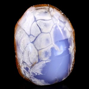 4.4&quot; Natural Blue Chalcedony Gemstone Crystal Polished Stone, Healing Stone for Home Decor