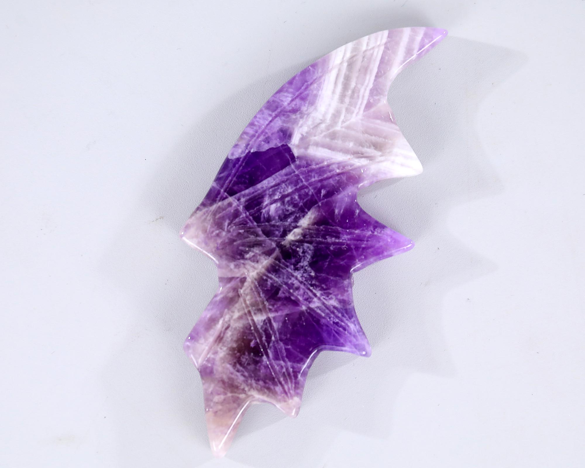 Amethyst Crystal Bat Wings Sculpture: Hand Carved Home Decor - Etsy