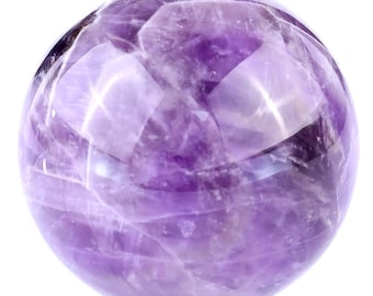 50mm Amethyst Crystal Sphere: Hand Polished Reiki Healing Ball