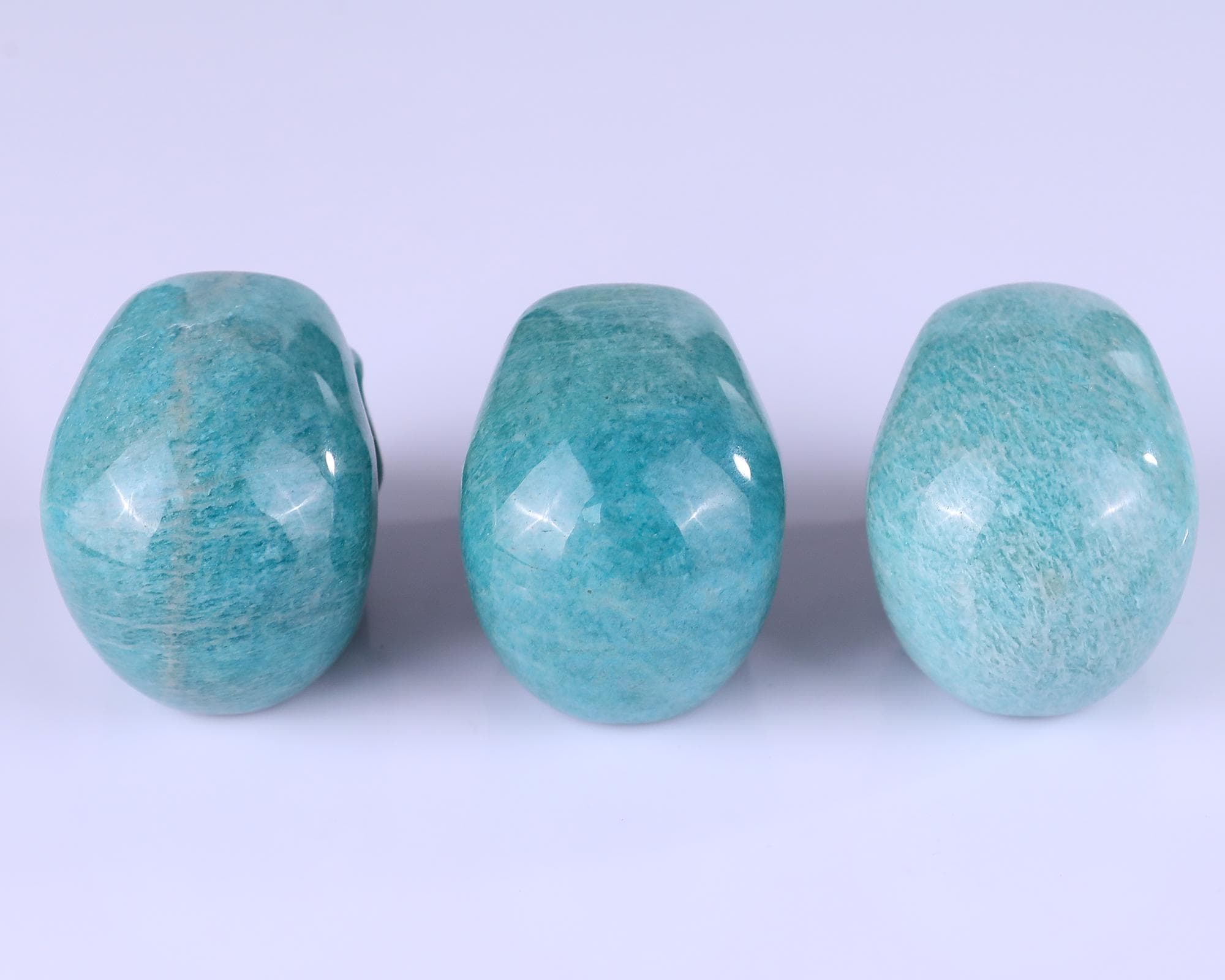 アマゾナイト　スカル アマゾナイトクリスタルスカル：手彫り彫刻、ホーム